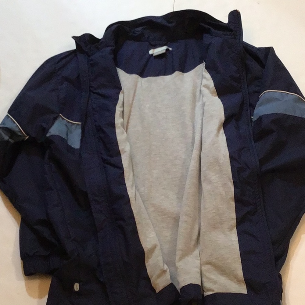 NIKE  MENS NAVY BLUE WINDBREAKER  LON SLEEVES JACKET SZ  XL - Picture 7 of 12